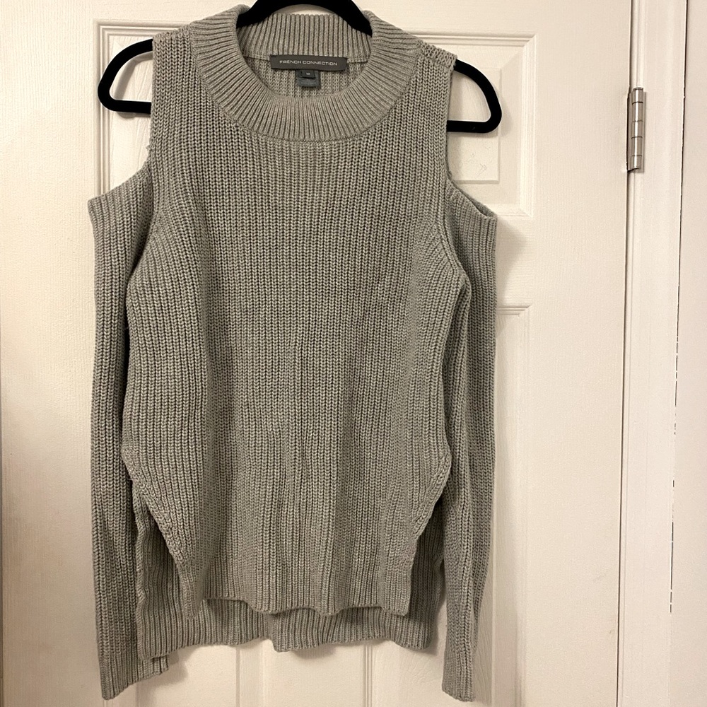 French Connection Cold Shoulder Melange Sweater - Picture 3 of 3